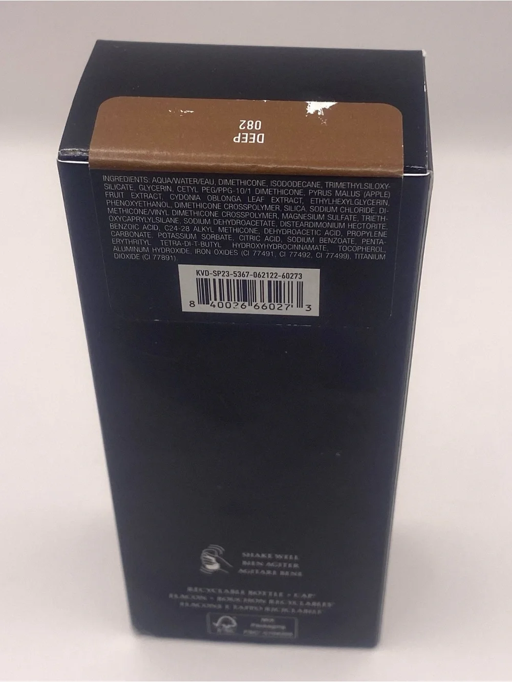 KVD Kat Von D Good Apple Full-Coverage Serum Foundation Deep‎ 082  NIB